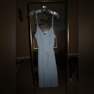 As U Wish dress, size large. Light blue, thin straps
